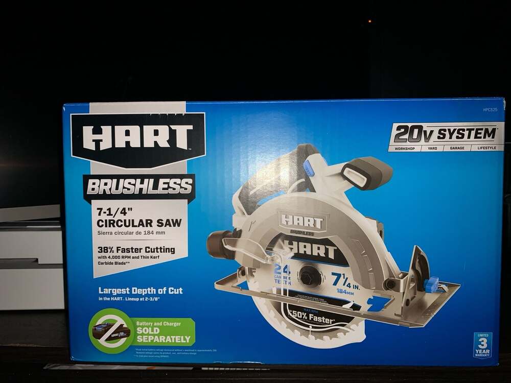 HART HPCS25 20V Brushless 7-1/4" Circular Saw (Tool Only)